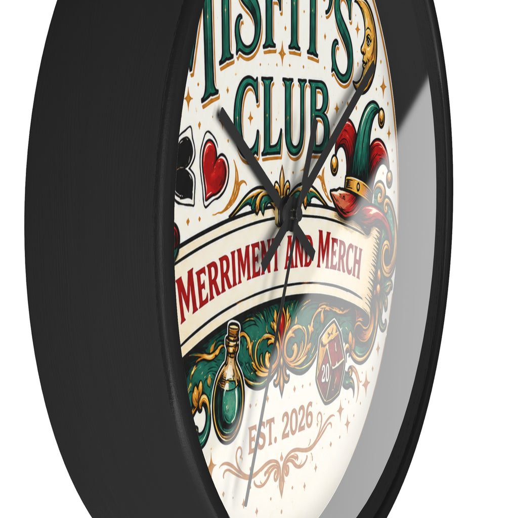 Misfit's Club 10" Decorative Wall Clock