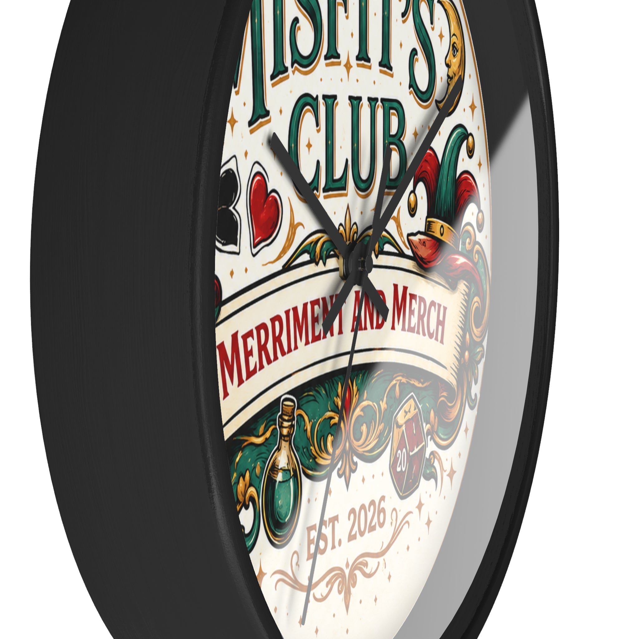 Misfit's Club 10" Decorative Wall Clock