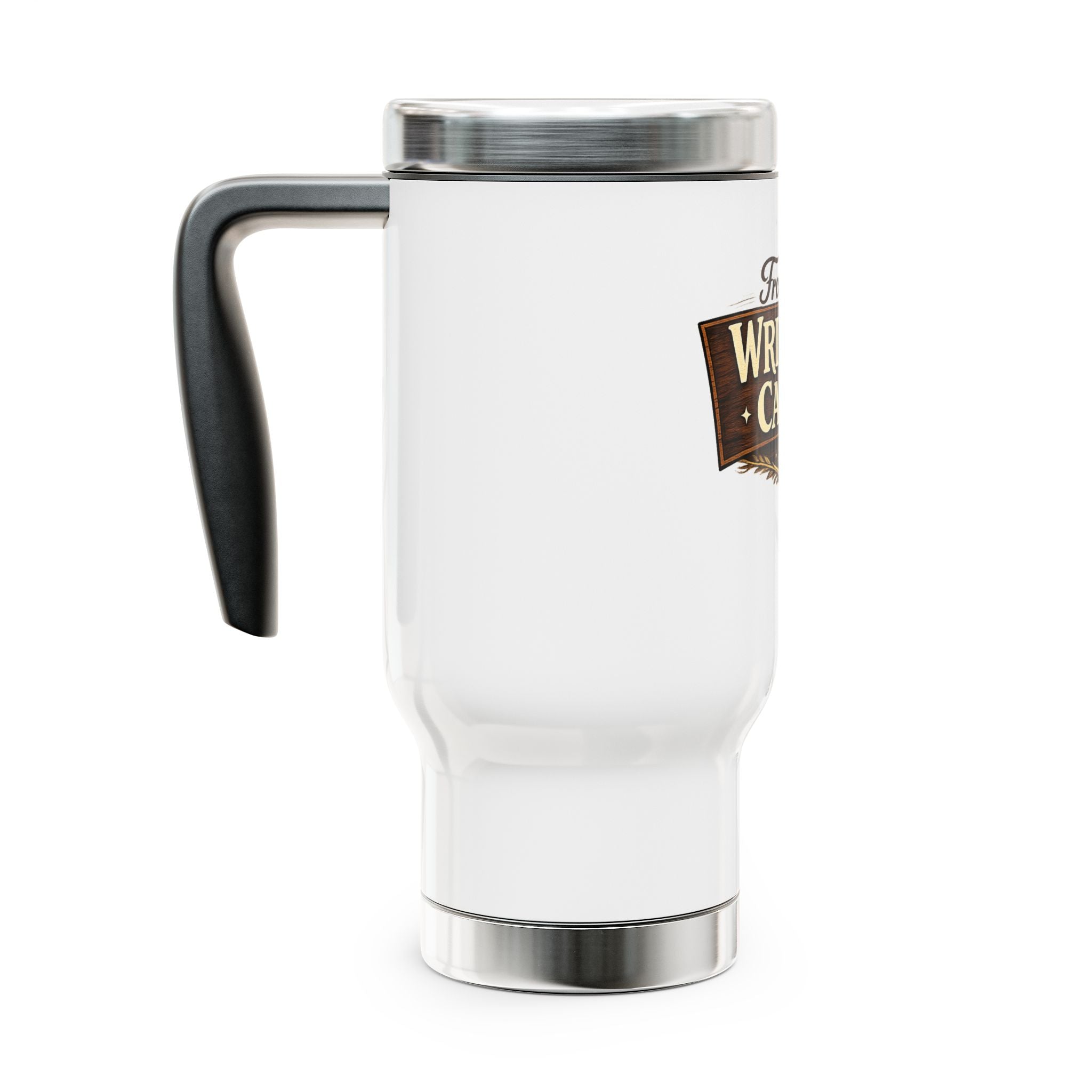 From the Writer's Cabin Travel Mug — 14oz Stainless Steel Insulated Coffee Tumbler