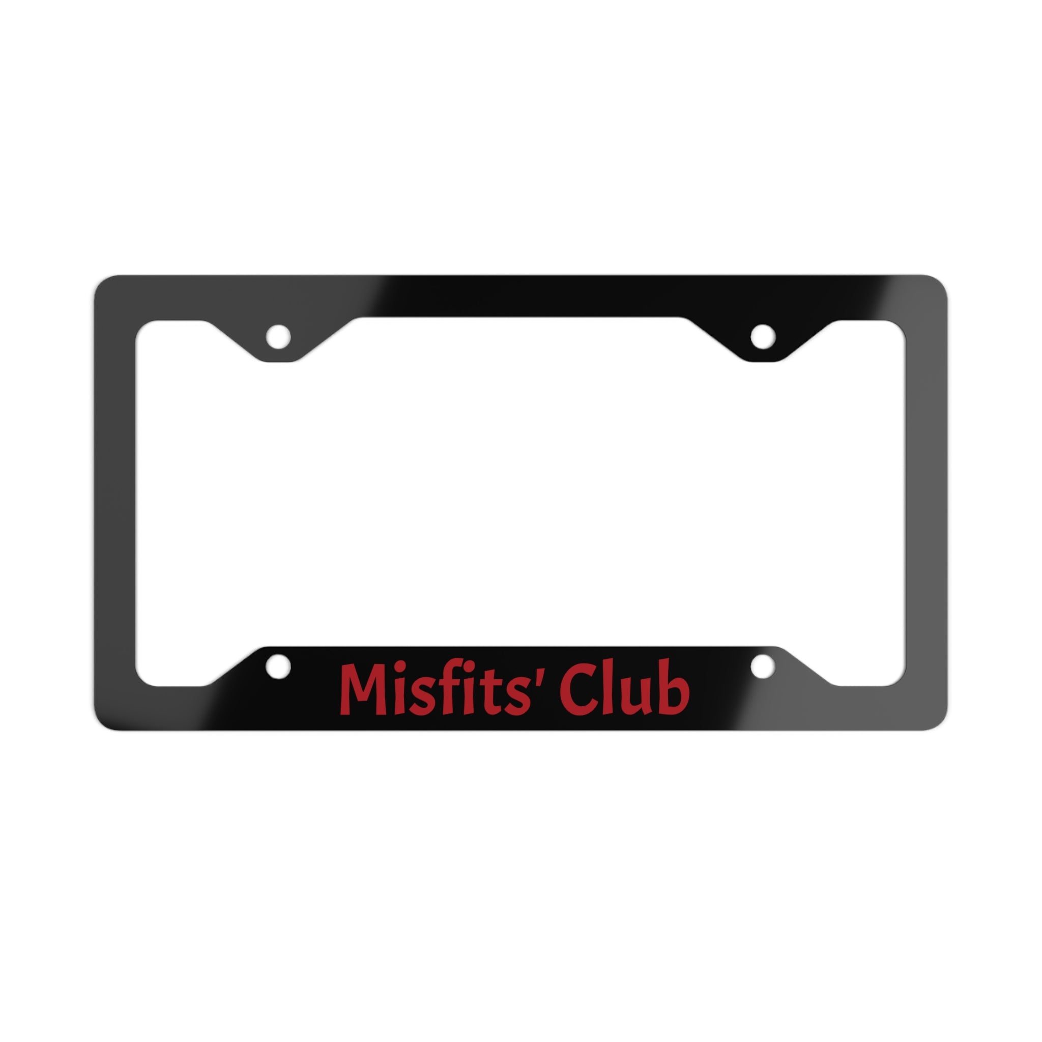 Misfits' Club Metal License Plate Frame
