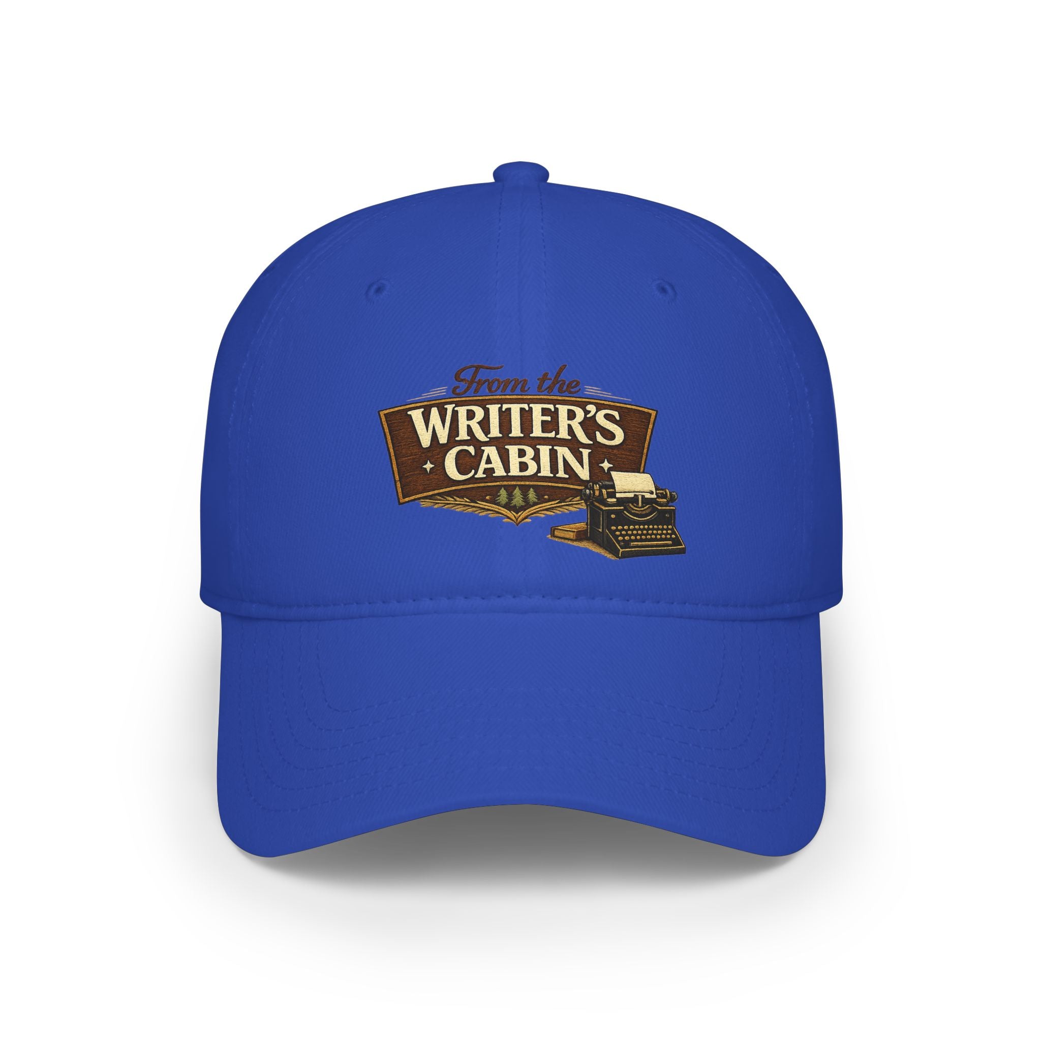 Writer's Cabin Low Profile Baseball Cap — 'From the Writer's Cabin' Embroidered Hat