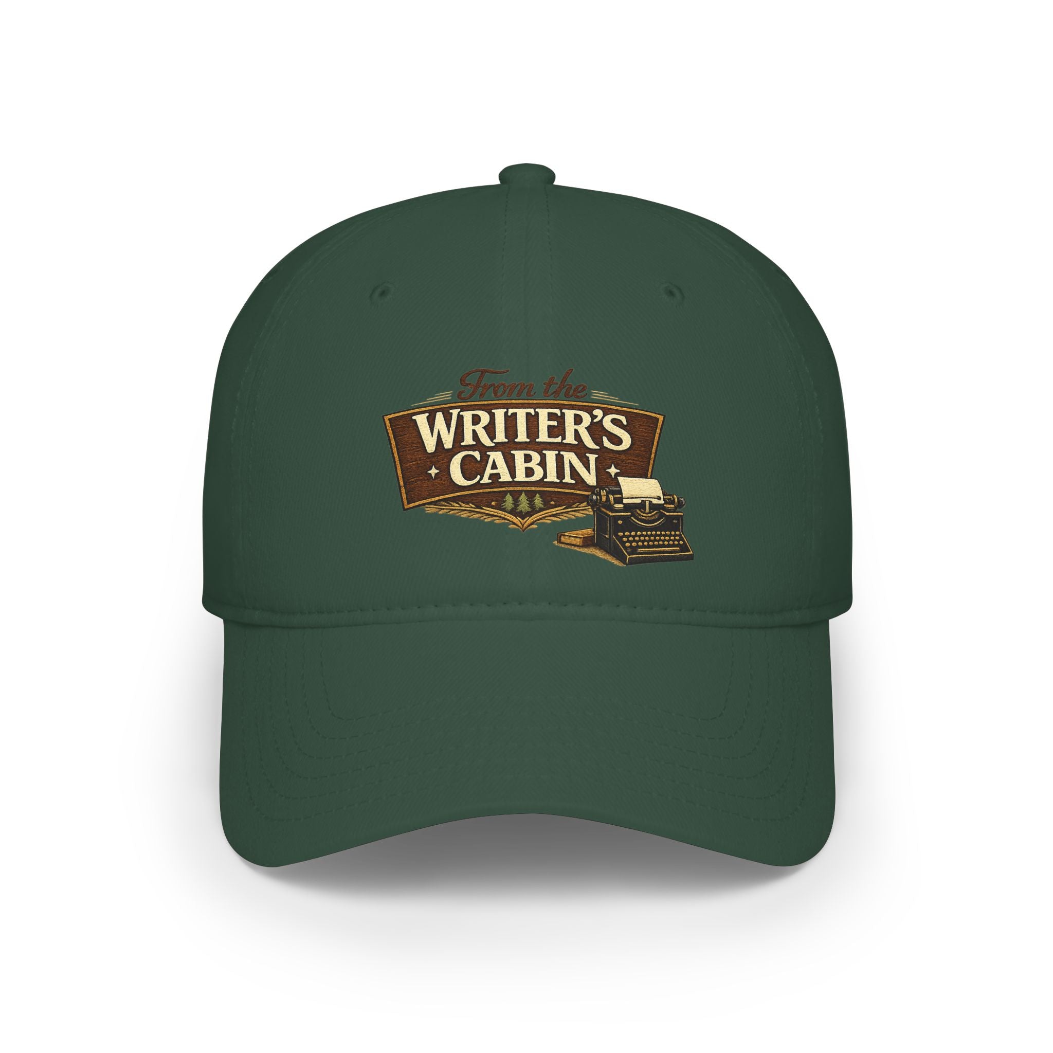 Writer's Cabin Low Profile Baseball Cap — 'From the Writer's Cabin' Embroidered Hat