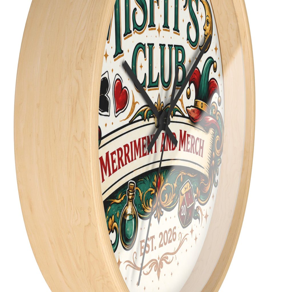 Misfit's Club 10" Decorative Wall Clock