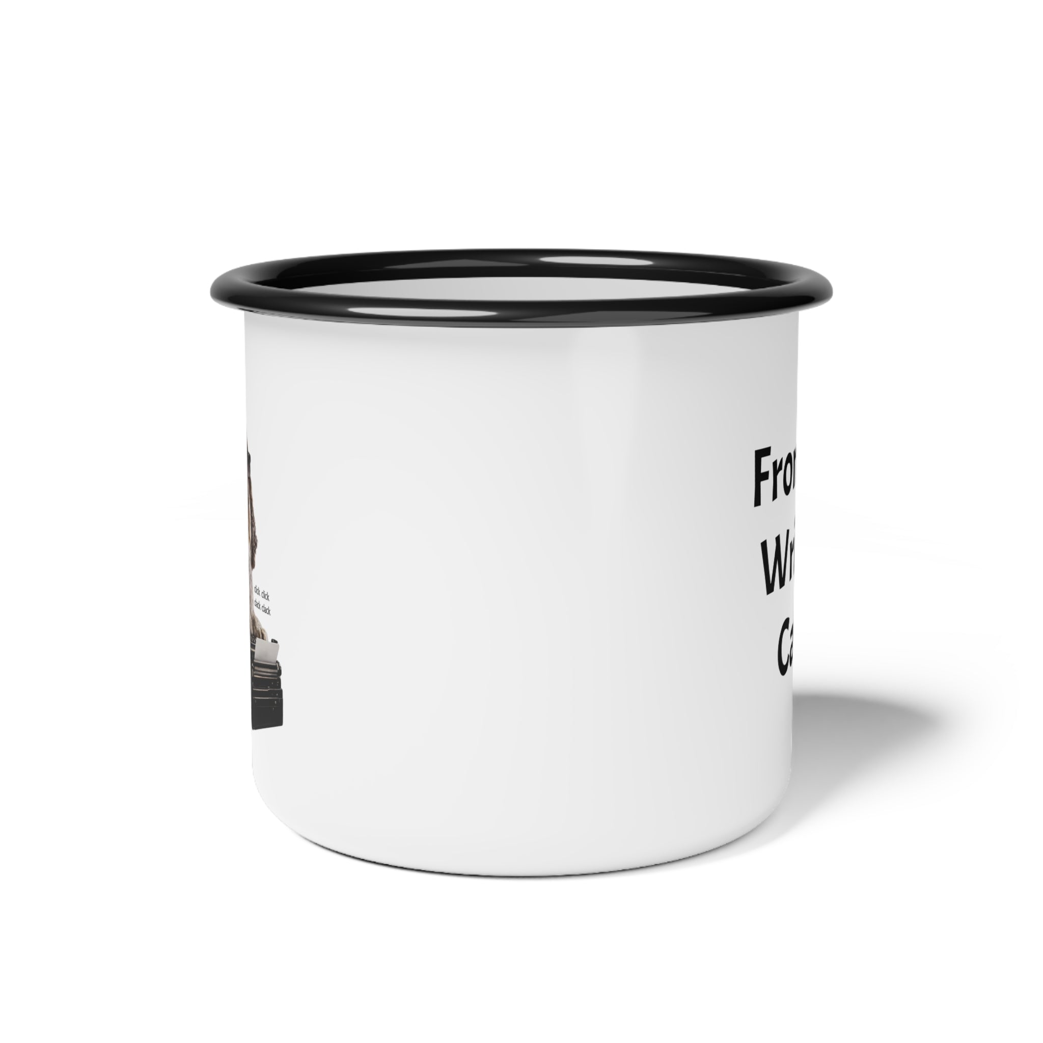 Georgie the Typist Enamel Mug