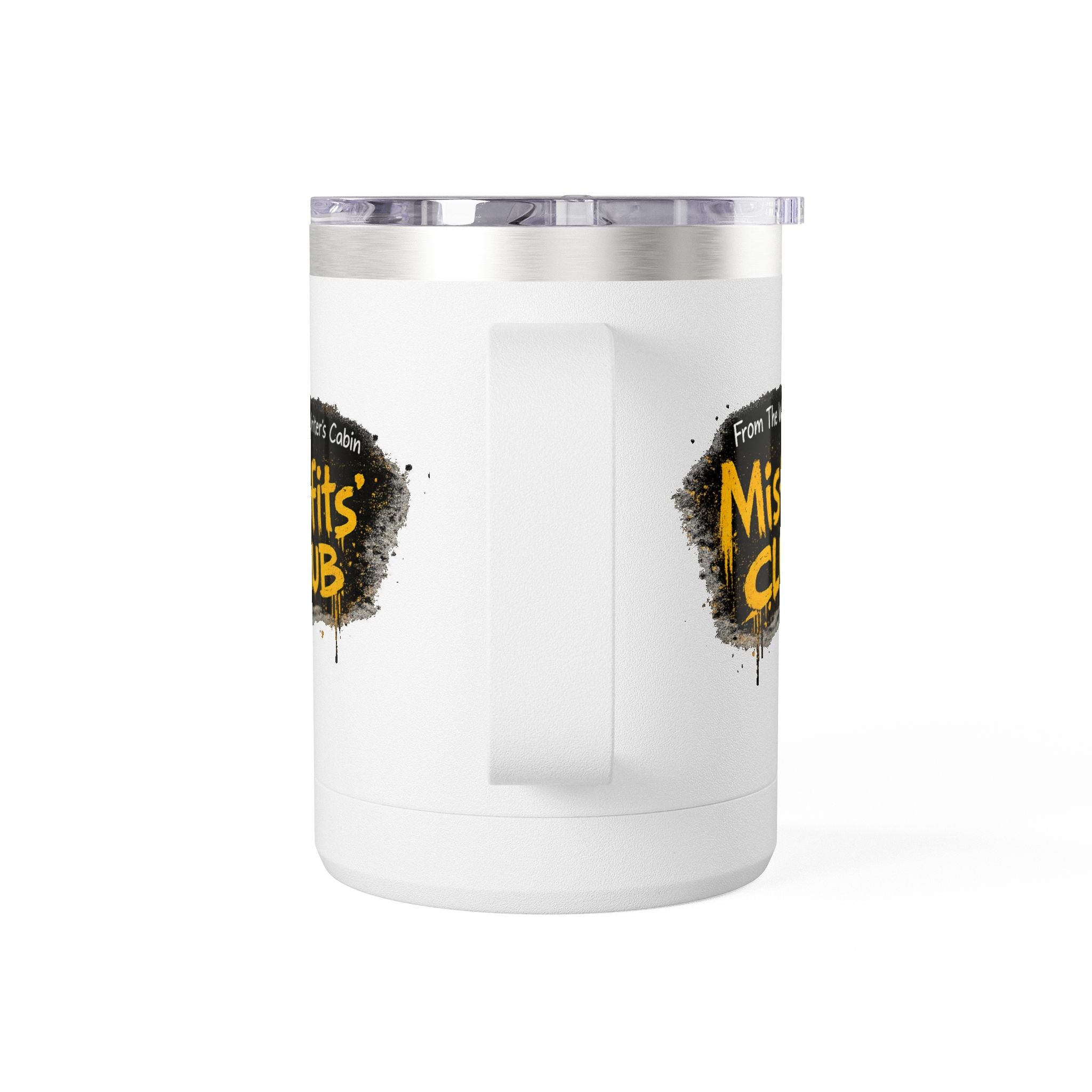 Misfits' Club 15oz Tumbler Mug — 'From The Writer's Cabin' Insulated Coffee Cup