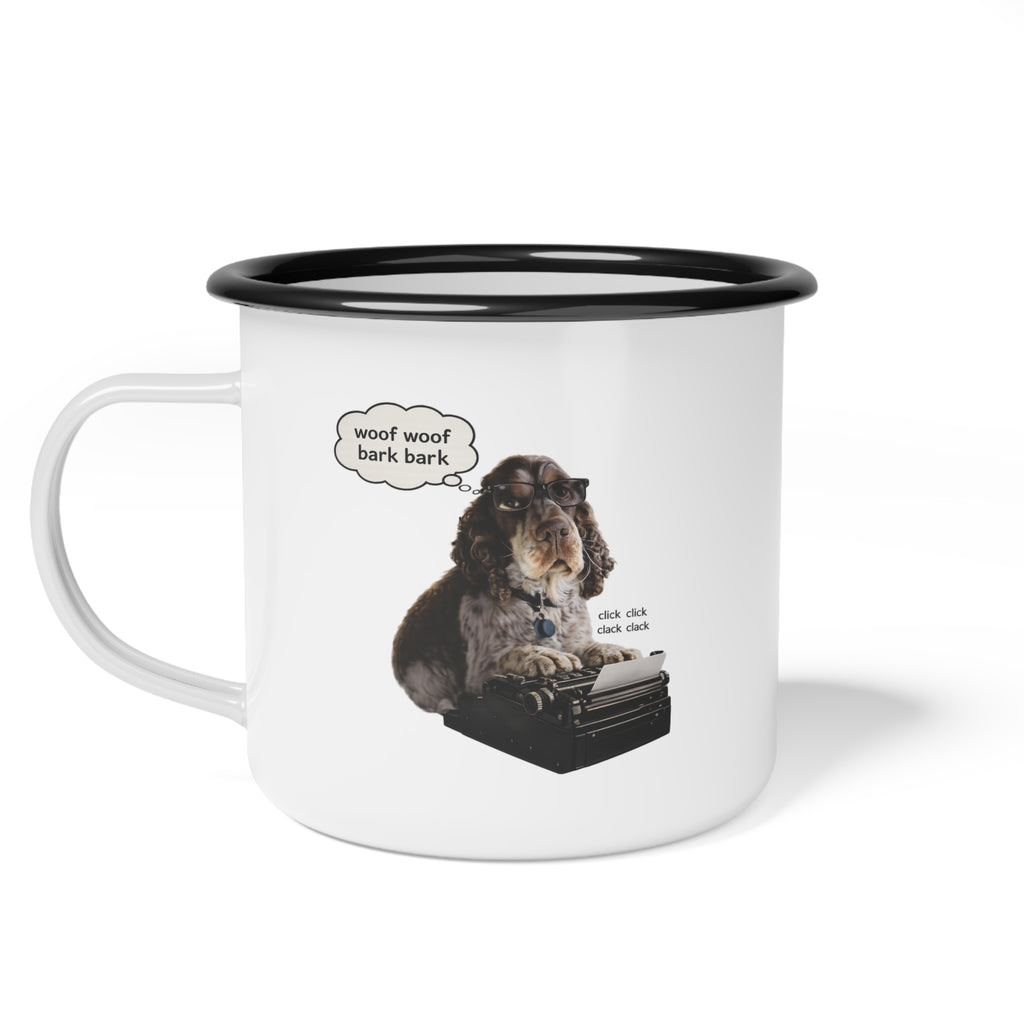 Georgie the Typist Enamel Mug