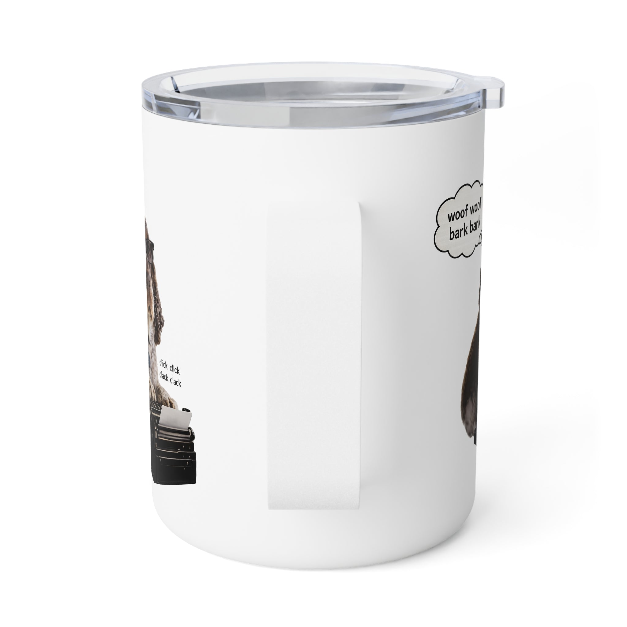 From The Writer's Cabin Georgie the Typist 10oz Insulated Coffee Mug