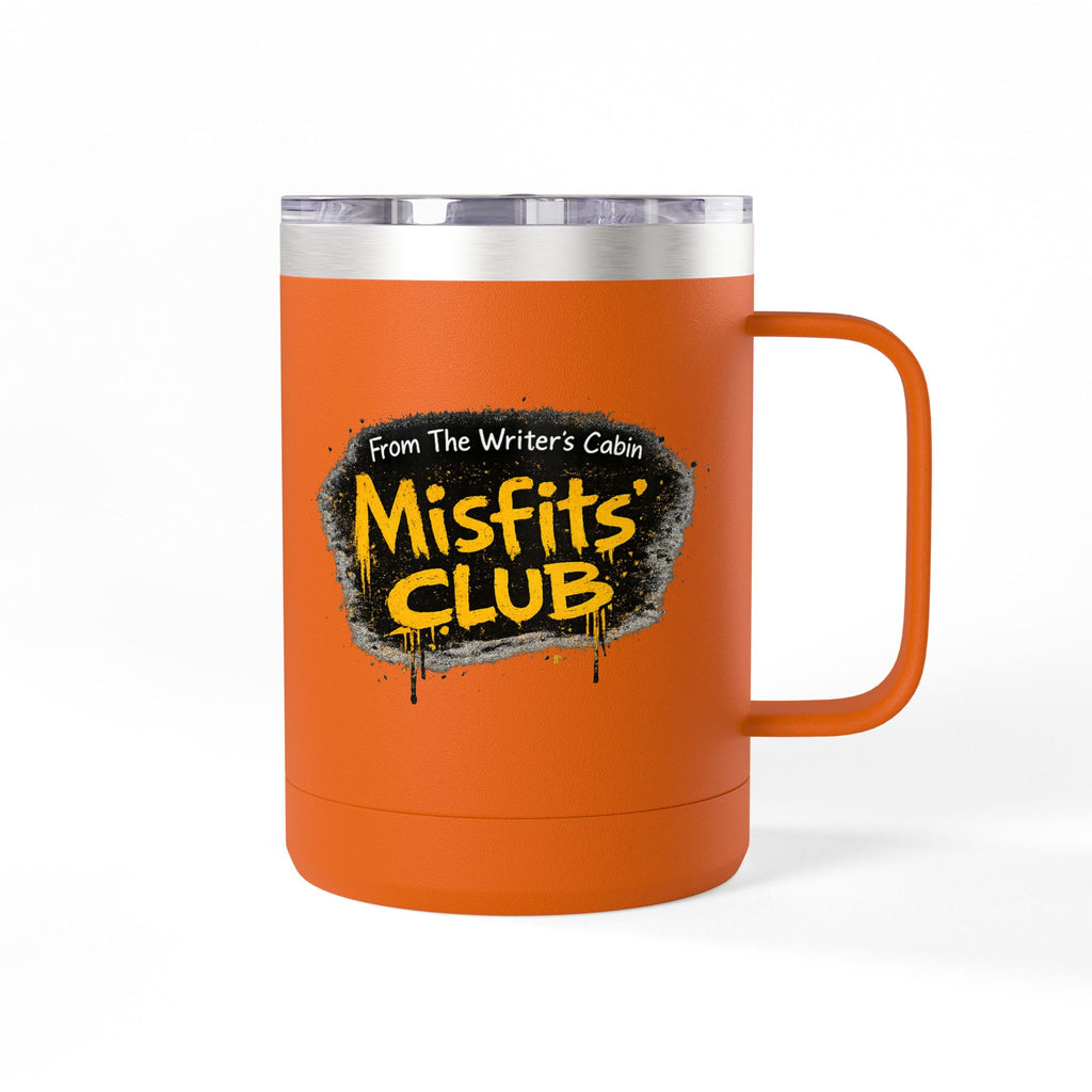 Misfits' Club 15oz Tumbler Mug — 'From The Writer's Cabin' Insulated Coffee Cup