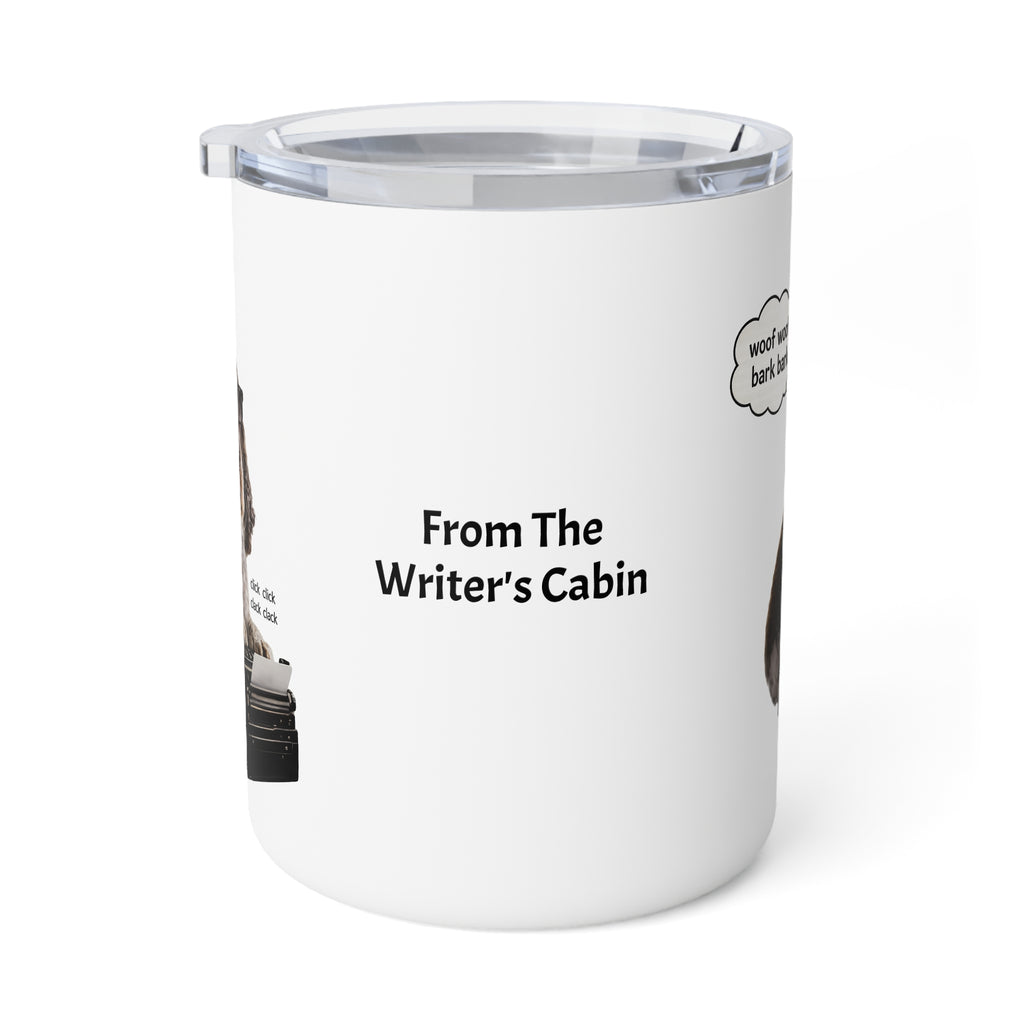 From The Writer's Cabin Georgie the Typist 10oz Insulated Coffee Mug