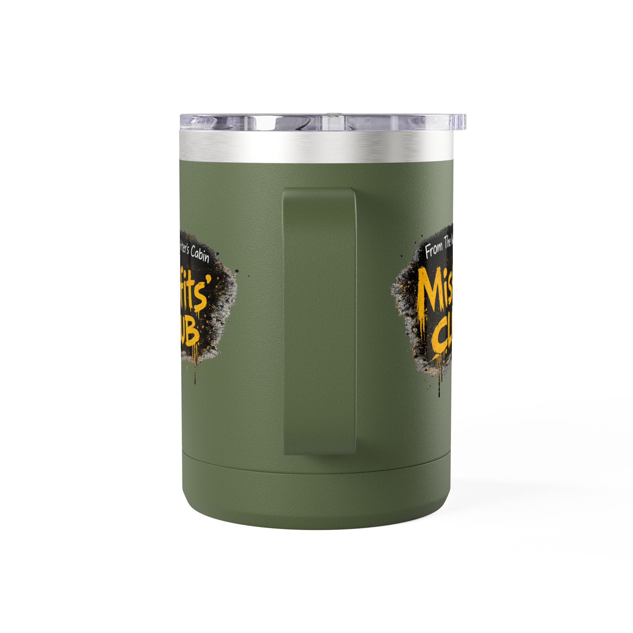 Misfits' Club 15oz Tumbler Mug — 'From The Writer's Cabin' Insulated Coffee Cup
