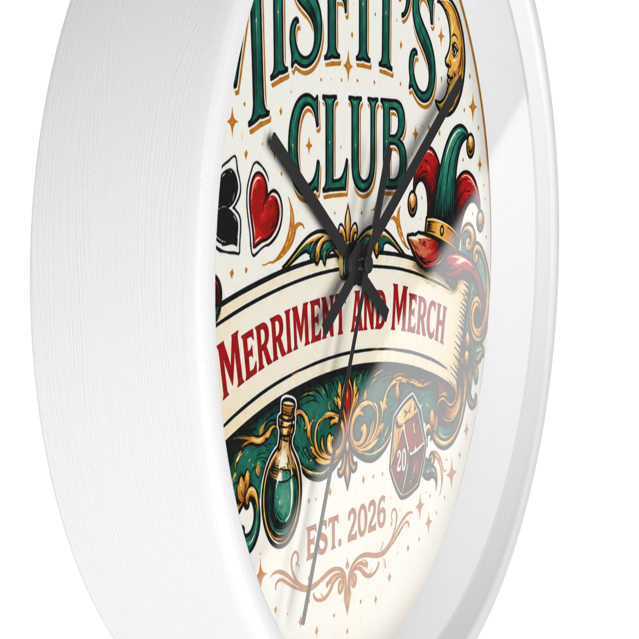 Misfit's Club 10" Decorative Wall Clock