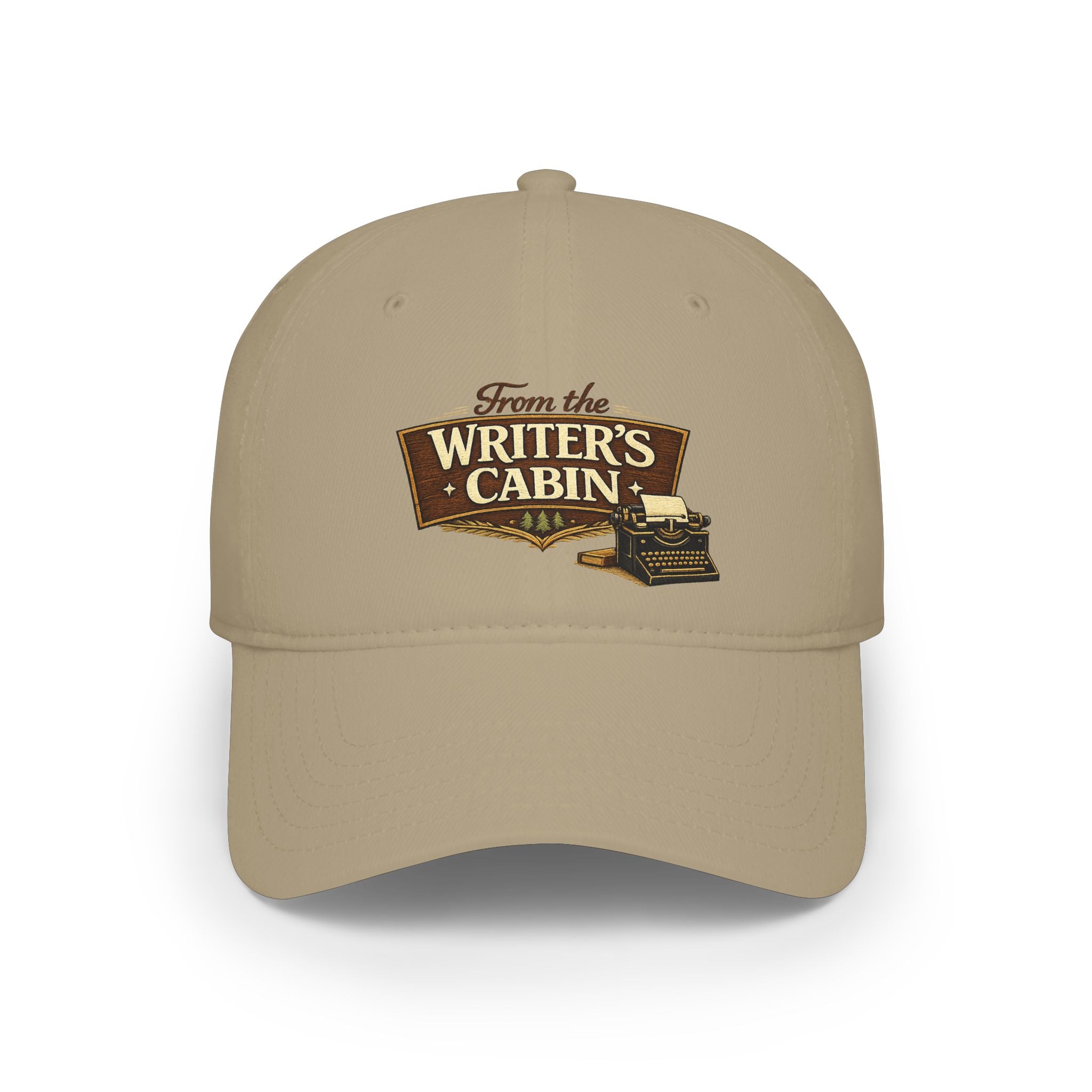 Writer's Cabin Low Profile Baseball Cap — 'From the Writer's Cabin' Embroidered Hat