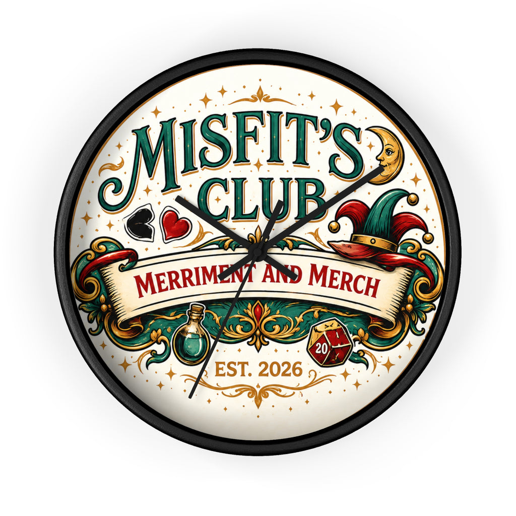 Misfit's Club 10" Decorative Wall Clock